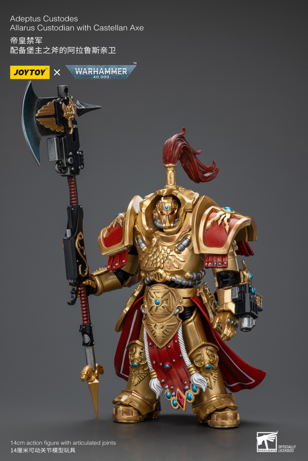 Adeptus Custodes Allarus custodian with Castellan Axe