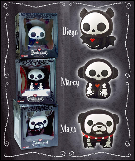Skelanimals Flocked Vinyl Figure - Marcy (Monkey)