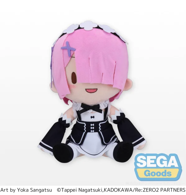 SEGA Fuwapetit Re:ZERO -Starting Life in Another World- Plush Ram (L) - Re:ZERO -Starting Life in Another World-