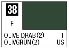 Mr Color Spray - S38 Olive Drab 2 (Flat/Tank)