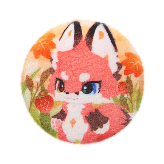 GoodSmile Moment FLUFFY LAND Fluffy Pinback Badge River - FLUFFY LAND