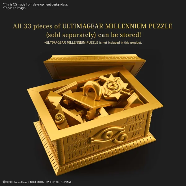 BANDAI HOBBY GOLD SARCOPHAGUS for ULTIMAGEAR MILLENNIUM PUZZLE - Yu-Gi-Oh!