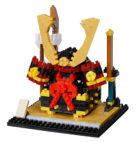 Samurai Helmet Ornament "Artifacts", Nanoblock Sights to See Series 1