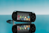 PSP™ (PlayStation™Portable) Rattle Acrylic Keychain: Black Ver. 4