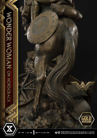 Museum Masterline Wonder Woman (Film) Wonder Woman on HorseBack Gold Version 14