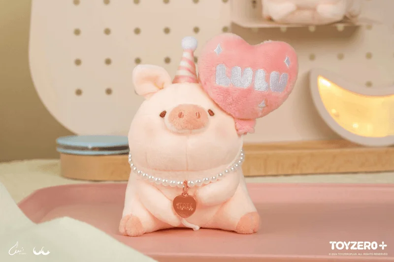 TOYZEROPLUS LuLu the Piggy Generic - Plush Keychain (Pink Balloon ver.) - LuLu The Piggy