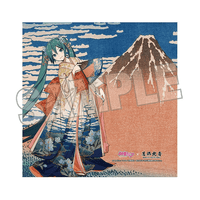 Hatsune Miku x Katsushika Hokusai iXima Hand Towel Fine Wind, Clear Morning 1
