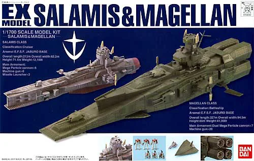 BANDAI HOBBY EX-23 Salamis & Magellan - Mobile Suit Gundam