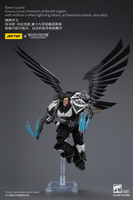 Raven Guard Corvus Corax, Primarch of the XIX Legion with artificer-crafted lightning talons, archaeotech pistols, and whip 18