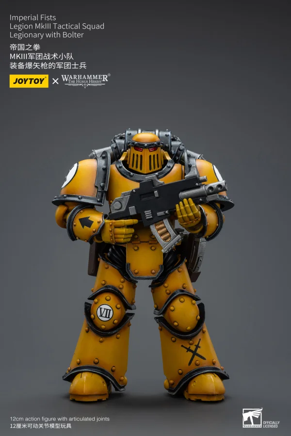 JOYTOY Imperial Fists   Legion MkIII Tactical Squad  Legionary with Bolter - Warhammer 40K