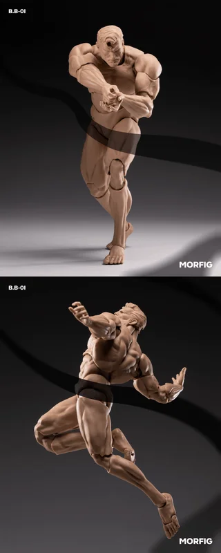 Queen Studios INART- Blank Male Body 1/12 Action Figure (Skintone) - Action Figures