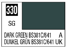Mr. Color 330 - Dark Green BS381C/641 (Semi-Gloss/Aircraft)