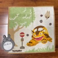 Totoro at Catbus Station Mini Towel 6