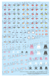 MEGAMI DEVICE M.S.G PUNI☆MOFU XIAO EYE DECAL SET 1