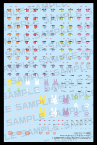 MEGAMI DEVICE M.S.G PUNI☆MOFU TU EYE DECAL SET 3