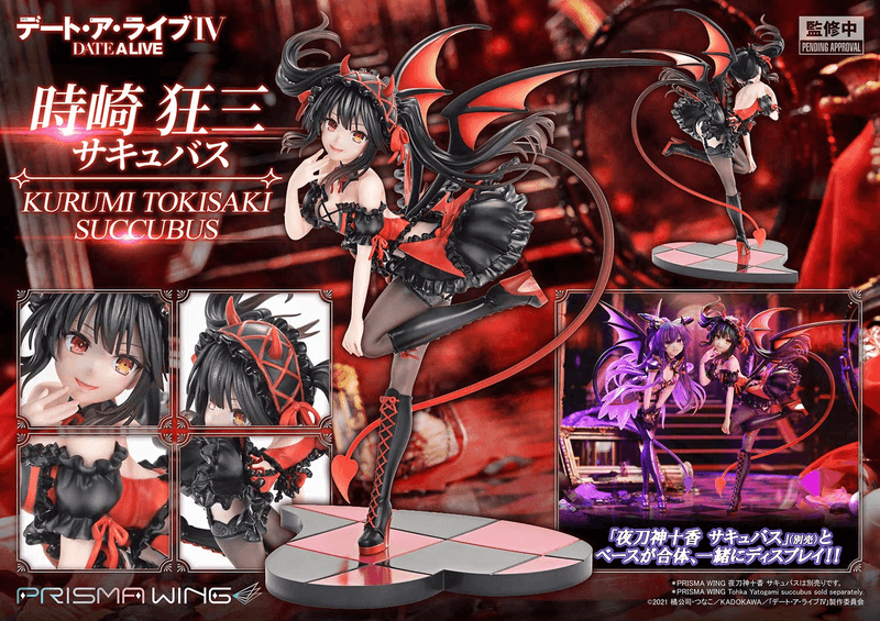 PRISMA WING DATE A LIVE Kurumi Tokisaki succubus 1/7 Scale Pre-Painted Figure