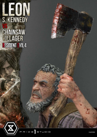 Ultimate Premium Masterline Resident Evil 4 Leon S. Kennedy versus Chainsaw Villager Bonus Version 61