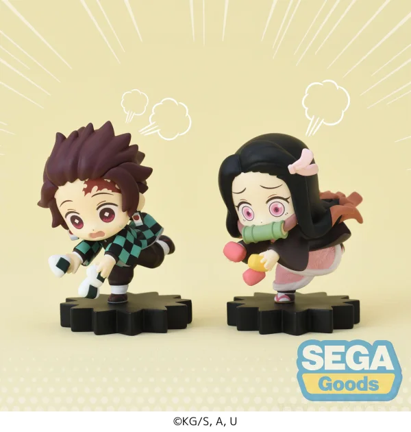 SEGA mOH!ment Anime "Demon Slayer: Kimetsu no Yaiba" Mini Figure Vol.1 (EX) [Pack of 2: 1 Tanjiro, 1 Nezuko] - Demon Slayer: Kimetsu no Yaiba