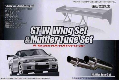 [GT-8] 1/24 GT-W Wing Set and Muffler Tune Set
