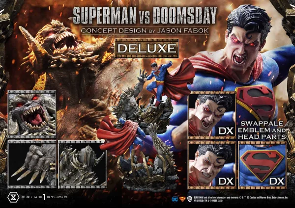 Prime 1 Studio Ultimate Museum Masterline Superman (Comics) Superman VS Doomsday (Concept By Jason Fabok) Deluxe Version - DC Comics