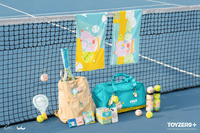 LuLu the Piggy Tennis Series - 3D Silicone Keychain 2