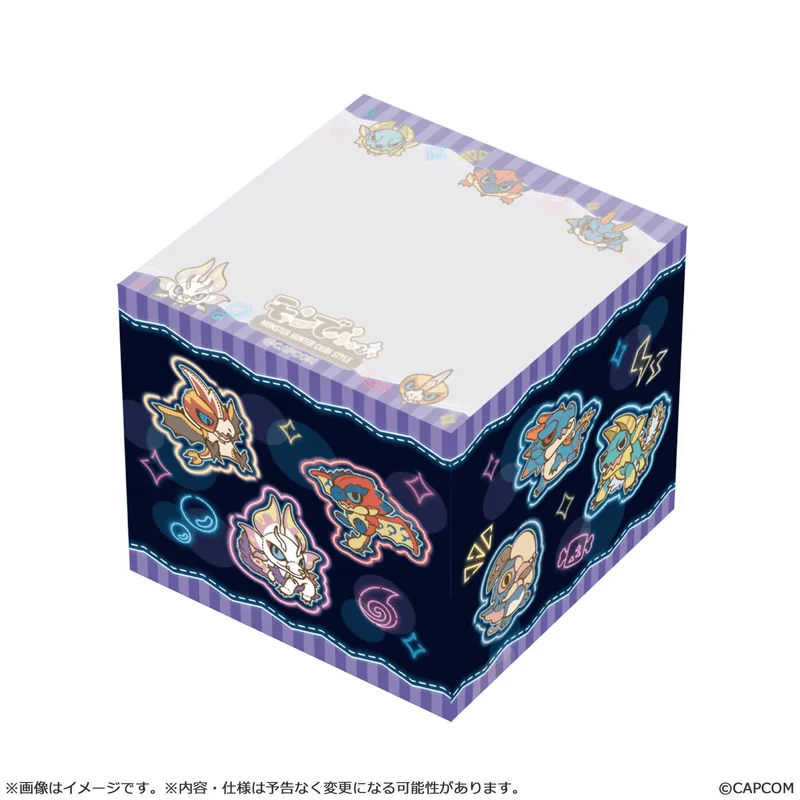 CAPCOM MONSTER HUNTER CHIBI STYLE Memo block : Neon-Themed - Monster Hunter