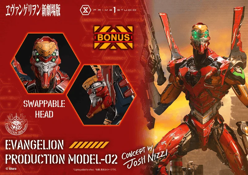Prime 1 Studio Ultimate Diorama Masterline Evangelion Evangelion Production Model-02 (Concept by Josh Nizzi) Deluxe Bonus Version - Neon Genesis Evangelion