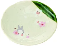 Skater Totoro Traditional Japanese Dish Series - Dinner Plate (Sakura/Cherry Blossom) - Studio Ghibli - photo 1