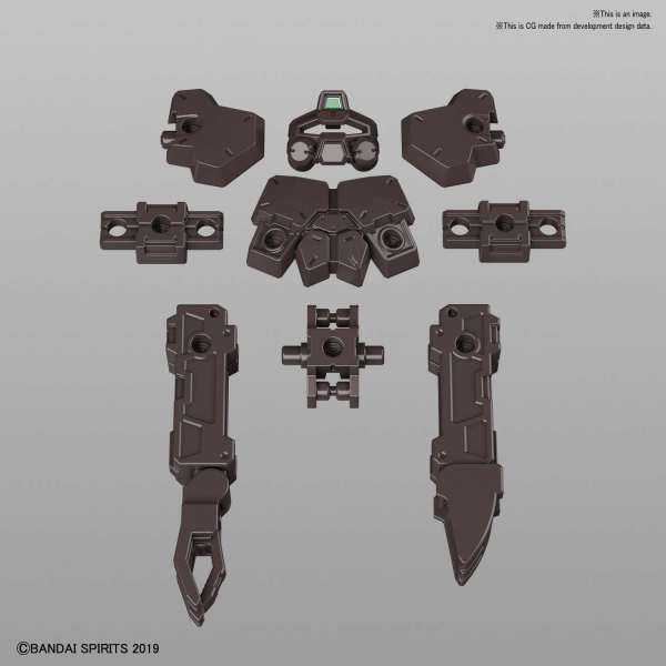 30MM 1/144 OPTION ARMOR FOR BASE ATTACK [RABIOT EXCLUSIVE / DARK BROWN]
