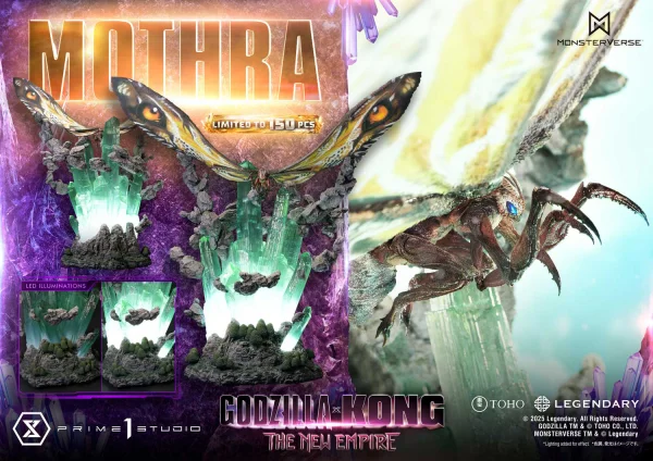 Prime 1 Studio Ultimate Diorama Masterline Godzilla x Kong: The New Empire (Film) Mothra - Godzilla