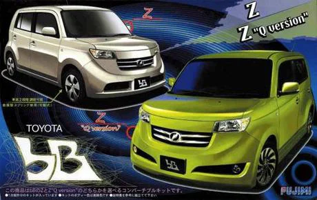 Fujimi [ID-31] 1/24 TOYOTA bB Z "Q version and X version"  both type - Scale Kits