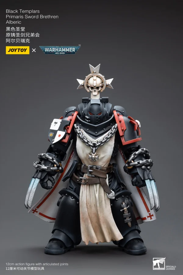JOYTOY Black Templars Primaris Sword Brethren Alberic - Warhammer 40K