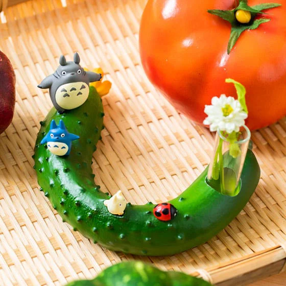 Benelic Totoro and Vegetable single vase - Cucumber "My Neighbor Totoro" (Box/3) - My Neighbor Totoro