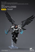 Raven Guard Corvus Corax, Primarch of the XIX Legion with artificer-crafted lightning talons, archaeotech pistols, and whip 19