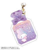 My melody Bithday PUKKURI Clear key holder 14