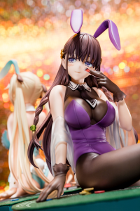 Elfine Phillet wearing flower’s purple bunny costume with Nip Slip Gimmick System 21