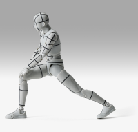BODY-KUN-Sports- Edition-WIRE FRAME- (Gray Color Ver.) "BODY-KUN/BODY-CHAN", TAMASHII NATIONS S.H.Figuarts 2