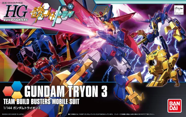 BANDAI HOBBY HGBF 1/144 Gundam Tryon 3 - Gundam Build Fighters / Try