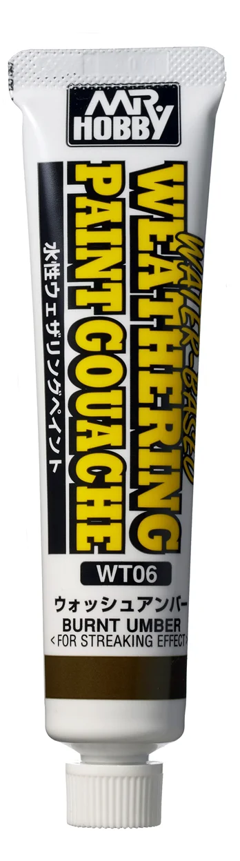 GSI Creos WATER BASED WEATHERING PAINT GOUACHE BURNT UMBER - Paints