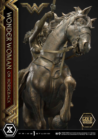 Museum Masterline Wonder Woman (Film) Wonder Woman on HorseBack Gold Version 10