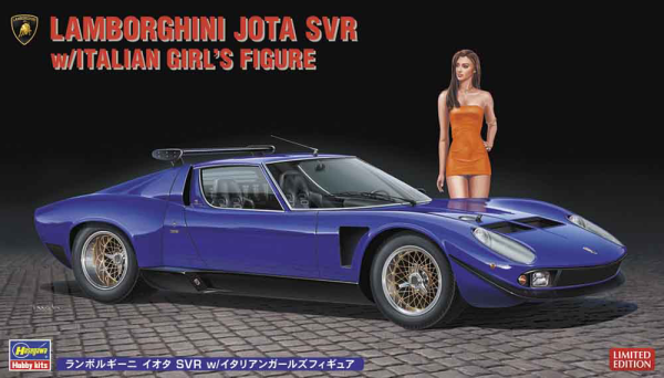 1/24  LAMBORGHINI JOTA SVR w/ITALIAN GIRL’S FIGURE