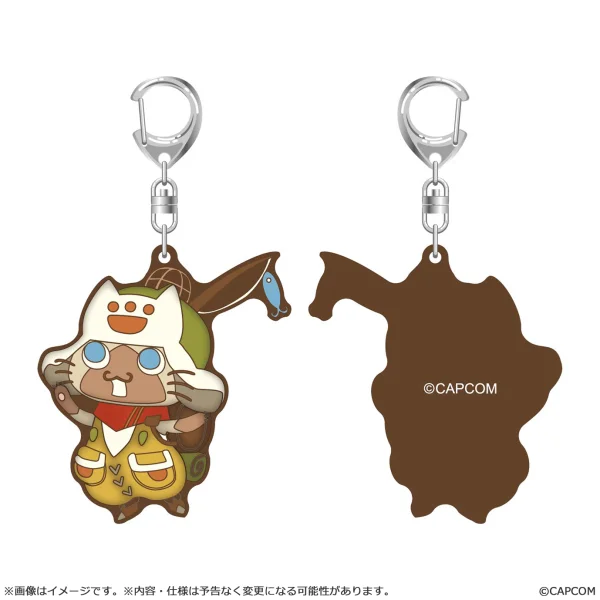 CAPCOM Rubber keychain Monster Hunter Wilds Palico - Monster Hunter