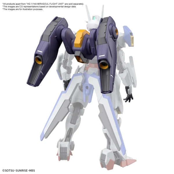 BANDAI HOBBY HG 1/144 MIRASOUL FLIGHT UNIT - Mobile Suit Gundam: The Witch from Mercury