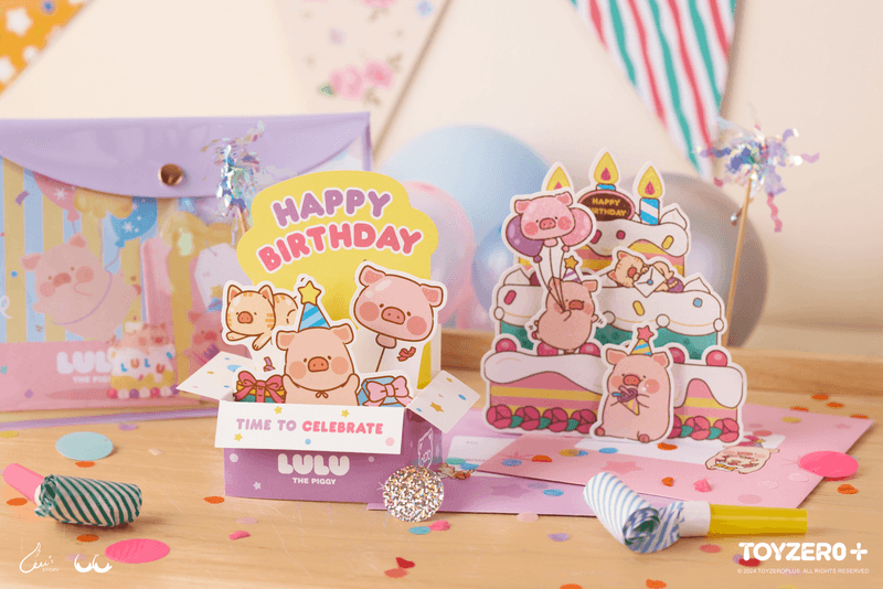 LuLu the Piggy Birthday - Birthday Card (B)