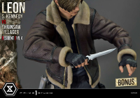 Ultimate Premium Masterline Resident Evil 4 Leon S. Kennedy versus Chainsaw Villager Bonus Version 10
