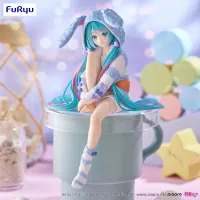 FuRyu Hatsune Miku Noodle Stopper Figure -Rabbit Ear Hood Pajama Blue Color ver.- - Hatsune Miku - photo 1