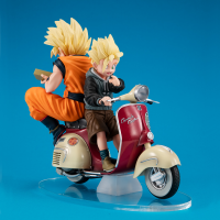 DESKTOP REAL McCOY EX Dragon Ball Z Super Saiyan Son Goku & Super Saiyan Son Gohan＆Mortorbike 7