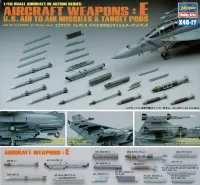 Hasegawa [X48-17] 1:48 AIRCRAFT WEAPONS E : U.S. AIR-TO-AIR MISSILES & TARGET PODS - Kit Accessories - photo 1