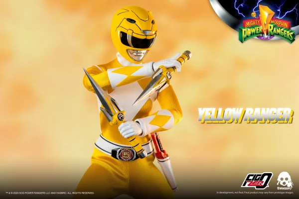 threezero Mighty Morphin Power Rangers – 1/6 Yellow Ranger - Power Rangers