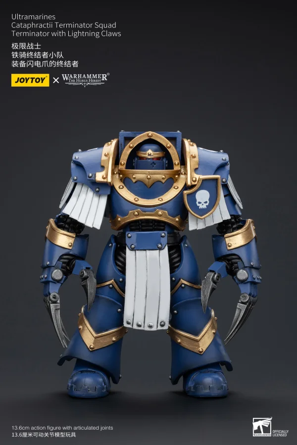 JOYTOY Ultramarines Cataphractii Terminator Squad Terminator with Lightning Claws - Warhammer 40K